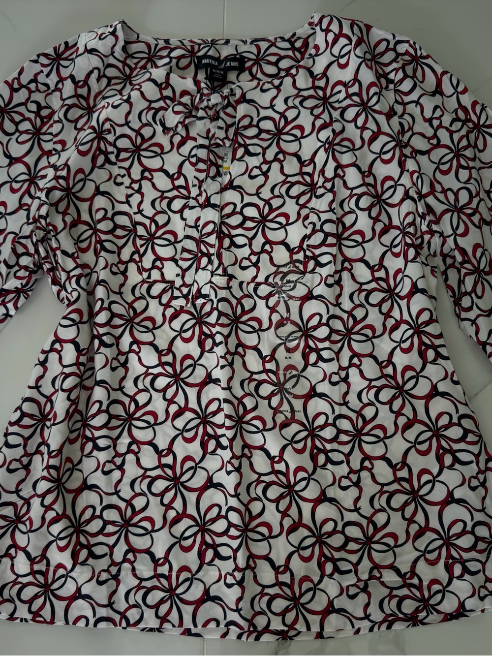 Nautica Jeans long-sleeve blouse. New, medium
